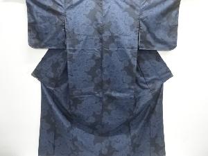 大特価品　菊模様織り出し十日町紬着物